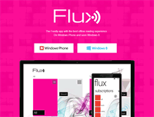 Tablet Screenshot of flux-app.com